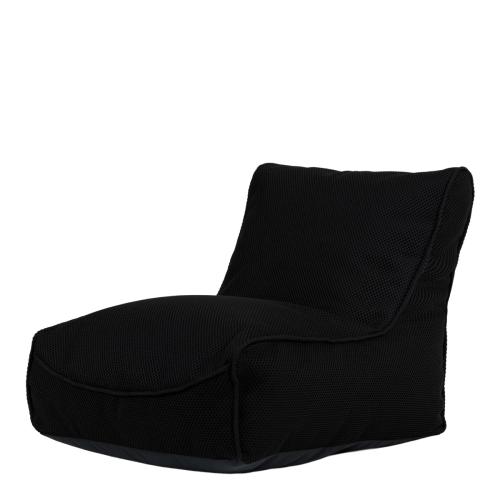 Large Tech Mesh Study Lounger Bean Bag - Black