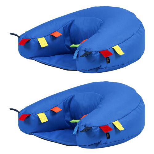 Set of 2 Sensory Touch Tags Support Seats - Blue