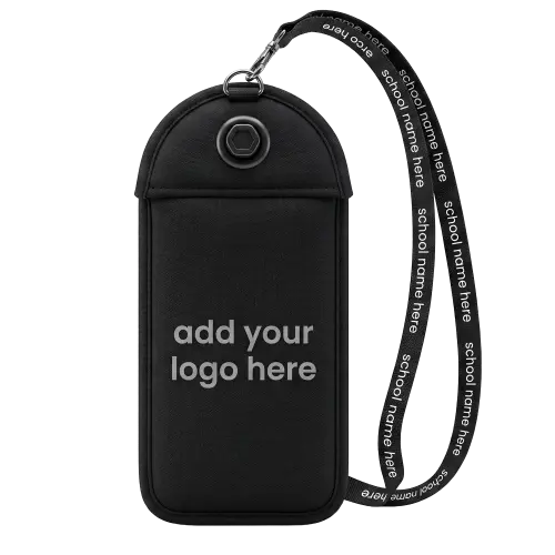 GO2 Magnetic Locking Mobile Phone Pouch - with school logo