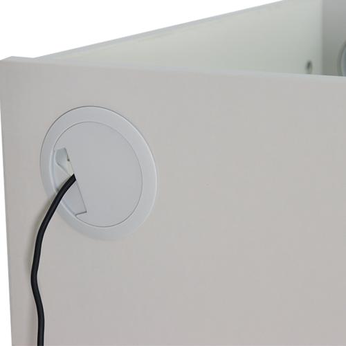 Classic Lectern with Lockable Doors - Grey