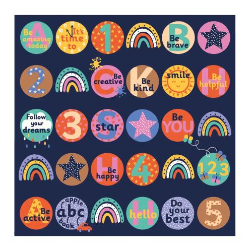 Positivity Wellbeing Classroom Carpet