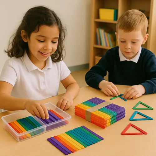 Coloured Craft Lollipop Sticks