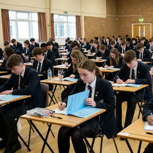 25 Folding Exam Desks with Trolley