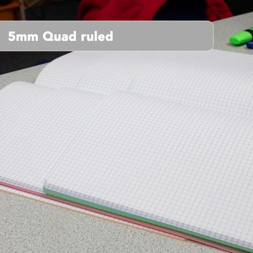 Oxford PP Exercise Book A4 297x210mm 96 Pages 5mm Squared Green Cover