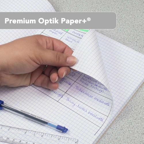Oxford PP Exercise Book A4 297x210mm 96 Pages 5mm Squared Green Cover