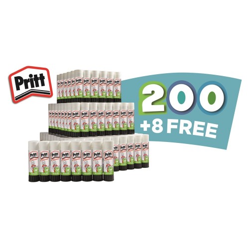 Pritt Stick Large 43g Pk200 + 8 FREE