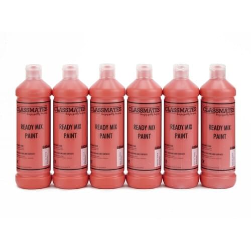 Ready Mixed Paint 600ml Bottle Red