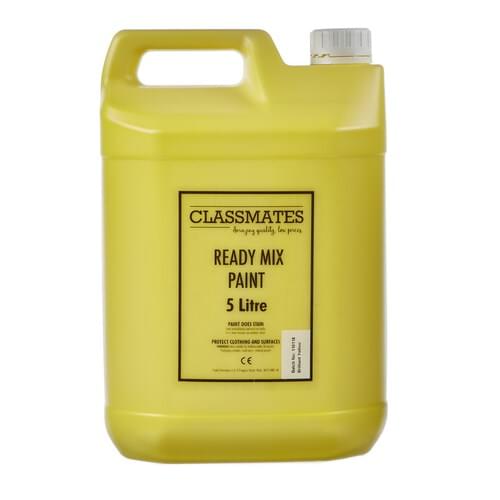 Ready Mixed Paint 5 Litre Bottle Yellow