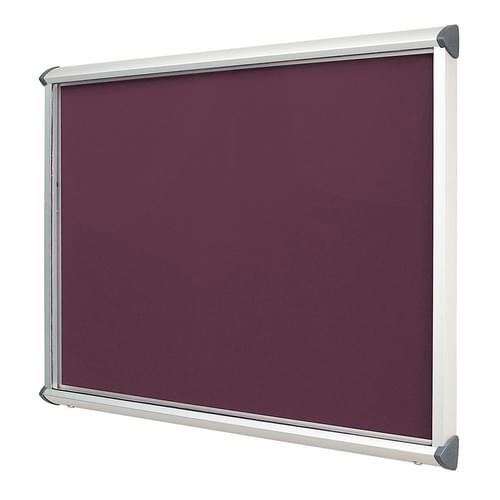 Shield Aluminium Frame Exterior Showcase W967 x H750mm (8x A4) Dark Wine Loop Nylon Cloth