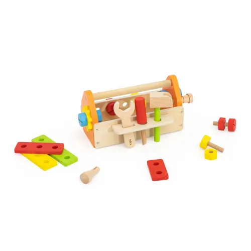 Wooden Construction Tool Box