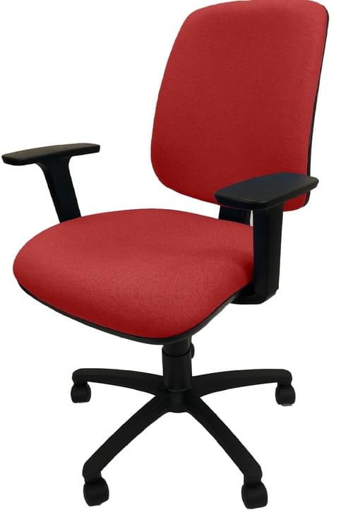 PRO-SIT 2 High Back Operators chair with Height Adjustable Arms - Red CSE06