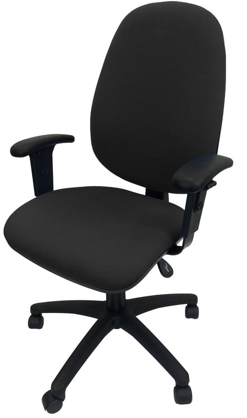 PRO-SIT 3 High Back XL Operators chair with Height Adjustable Arms - Black CSE14