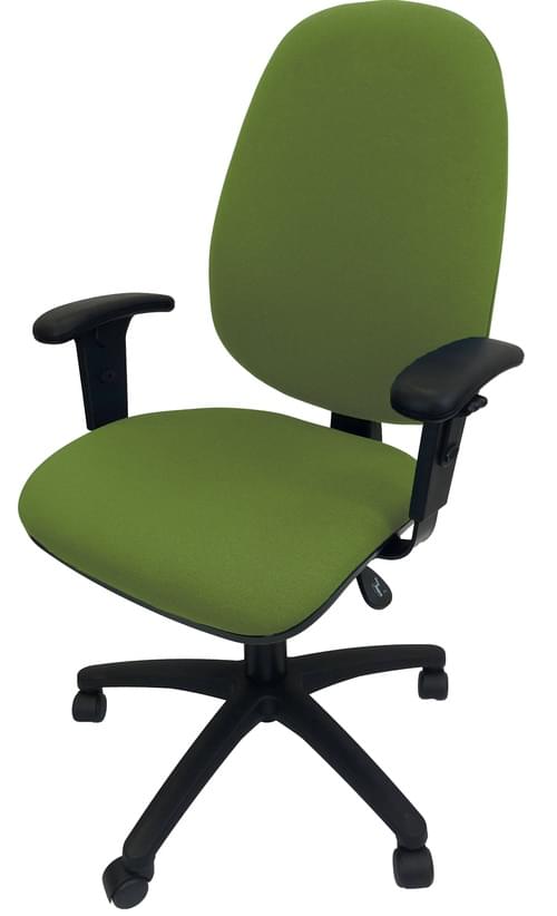 PRO-SIT 3 High Back XL Operators chair with Height Adjustable Arms - Green CSE18