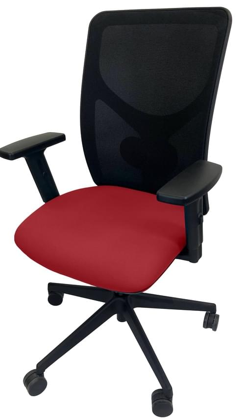 PRO-SIT 5 Mesh Back Task chair with Synchro Tilt & Height Adjustable Arms - Red CSE06