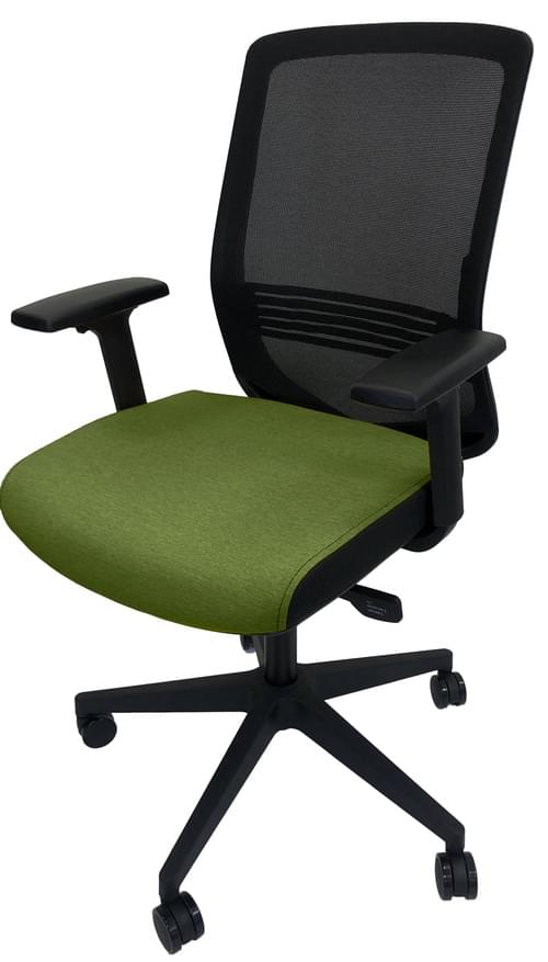 PRO-SIT 6 Mesh Back Task chair with Syncro. Tilt Mech and Height Adjustable Arms - Green CSE18