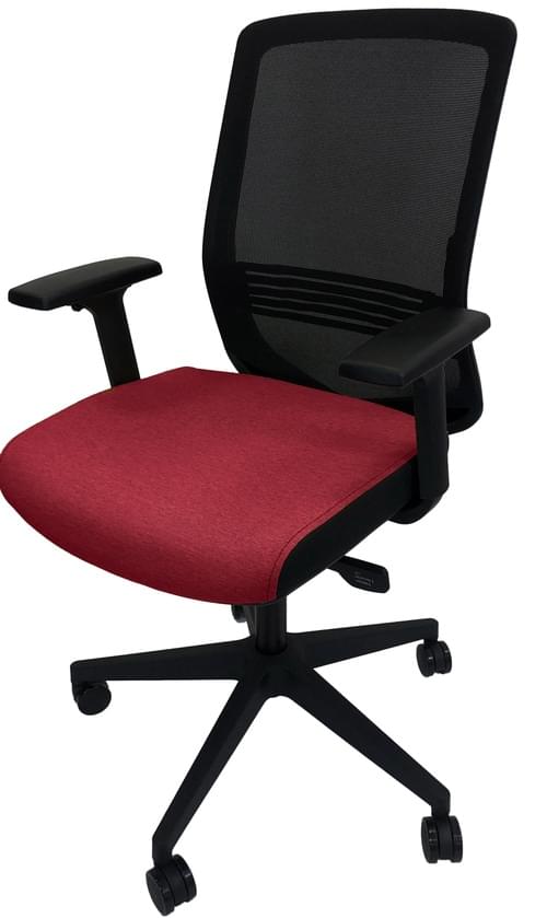 PRO-SIT 6 Mesh Back Task chair with Syncro. Tilt Mech and Height Adjustable Arms - Red CSE06