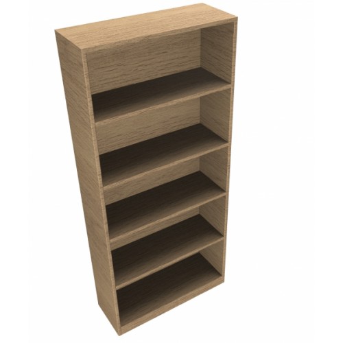 CLASSIC Bookcase Unit 1800mm high x 800mm wide x 300mm deep - Chester Oak