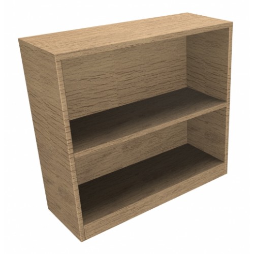 CLASSIC Bookcase Unit 740mm high x 800mm wide x 300mm deep - Chester Oak