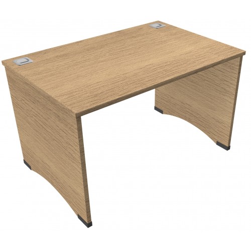 CLASSIC 1200mm wide Rectangular Panel End Desk - Chester Oak