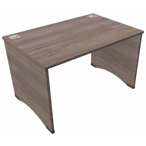 CLASSIC 1200mm wide Rectangular Panel End Desk - English Walnut