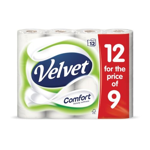 Triple Velvet Toilet Roll PK18 For The Price of PK12