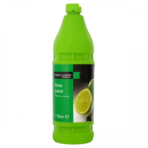 Chefs Larder Lime Juice 1 Litre - Single Bottle