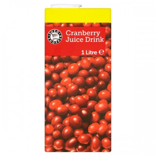 Euro Shopper Cranberry Juice Drink 1 Litre case of 12