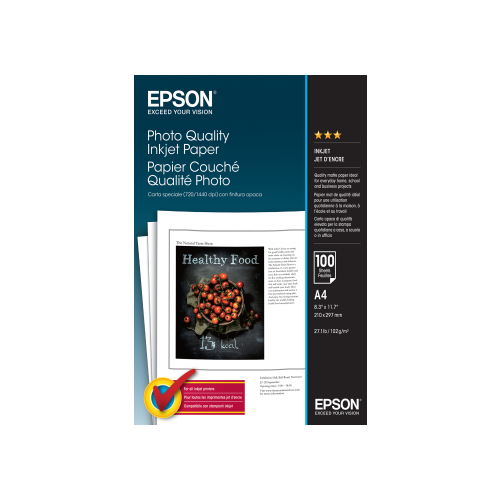 Epson Photo Quality Inkjet Paper A4 (104gsm) 100 Sheets
