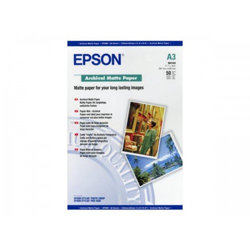 EPSON S041344 A3 Archival Matt PPR 192gsm pk50 C13S041344