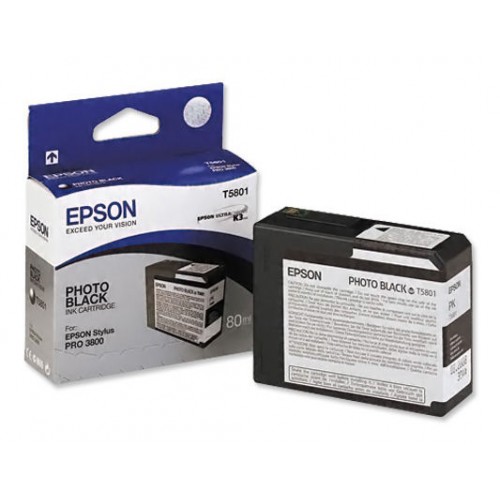 Epson Stylus Pro 3800/ 3880 UltraChrome K3 Ink - 80ml - Photo Black