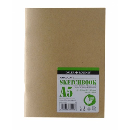 Daler Graduate Eco Softcover Stapled Sketchbook A3 160gsm 20s
