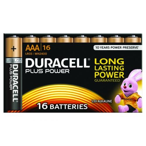 Duracell Plus Battery AAA Pk 16 81275415