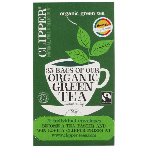 Clipper Organic Green Tea Envelope 6x 25ctn (09376C)