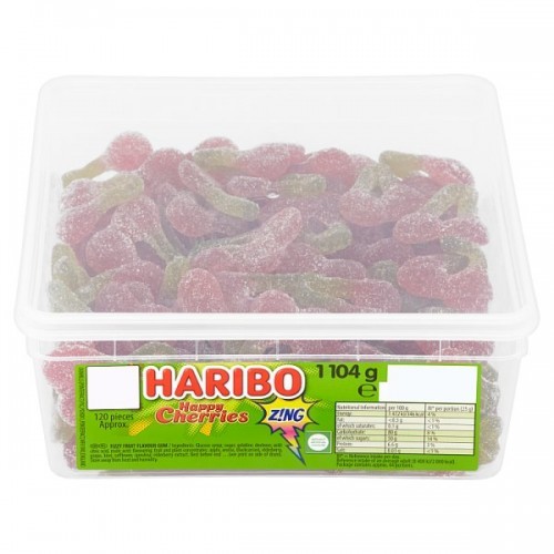 HARIBO Sour Cherries 1104g Tub 237749