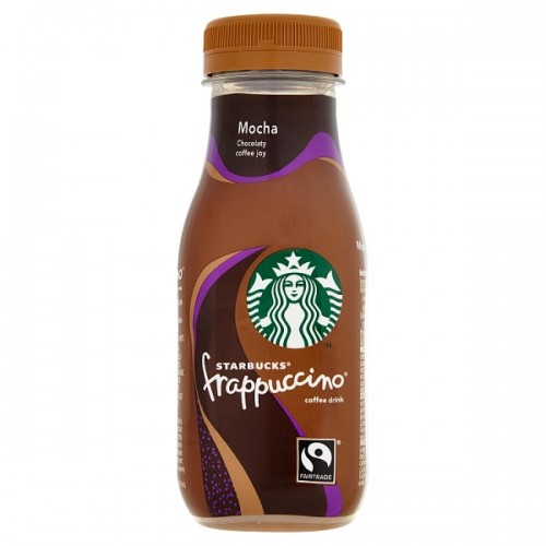 Starbucks Fairtrade Frappuccino Lowfat Coffee Drink Mocha Chocolate Flavour 250ml case of 8
