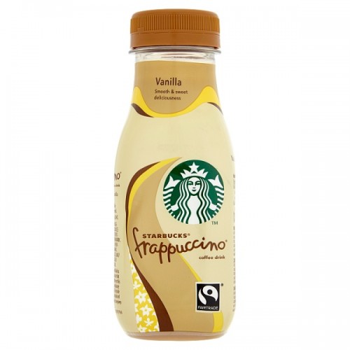 Starbucks Fairtrade Frappuccino Lowfat Coffee Drink Vanilla 250ml case of 8