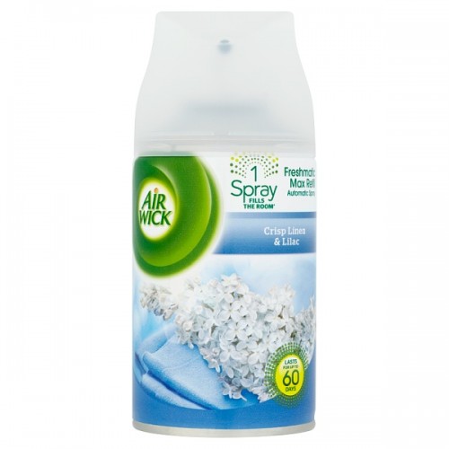 Air Wick Freshmatic Max Refill Automatic Spray Touch of Luxury Crisp linen & Lilac pk4 250ml