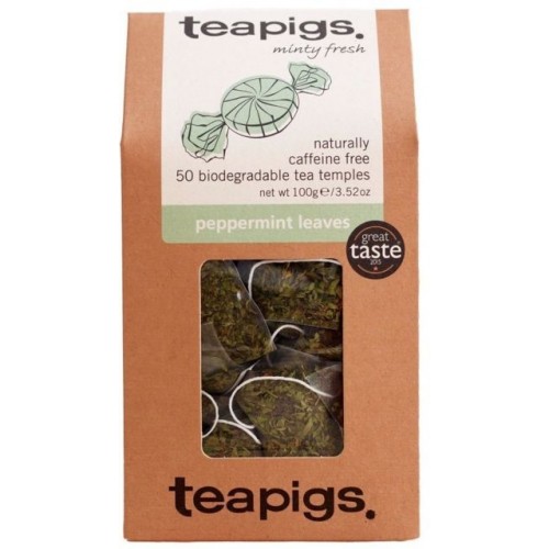 Teapigs Peppermint Leaves 50 Biodegradable Tea Temples 100g