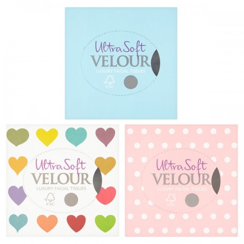 Velour Facial Tissues 50s Case of 12 (189428) PM100
