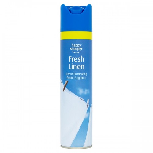 HS Air Fresh Linen Odour Eliminating Room Fragrance 300ml Pack 6