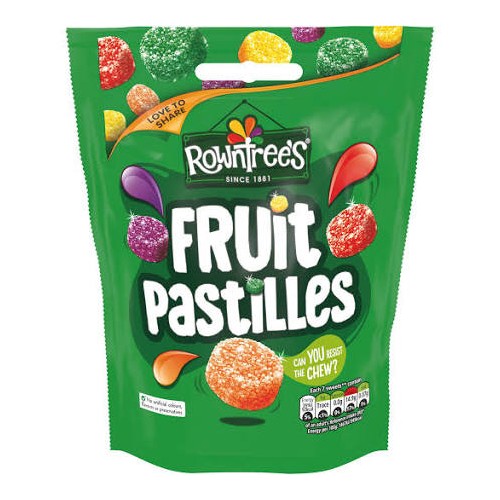 Rowntrees Fruit Pastilles 150g case of 12