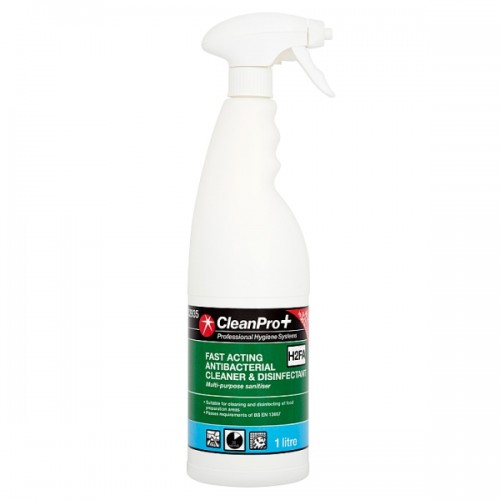 Clean Pro+ Fast Acting Antibacterial Cleaner & Disinfectant H2FA 1 Litre