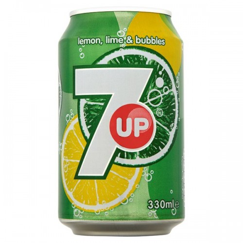 7UP Lemon, Lime & Bubbles 330ml Cans Case of 24