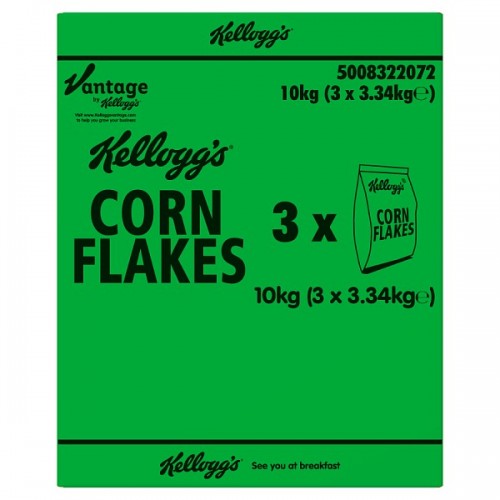 Kelloggs Cornflakes Bulk Pak 10kg Packed in 3 Separate Bags