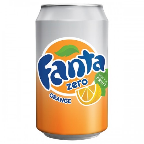 Fanta Orange Zero 330ml Cans Case of 24