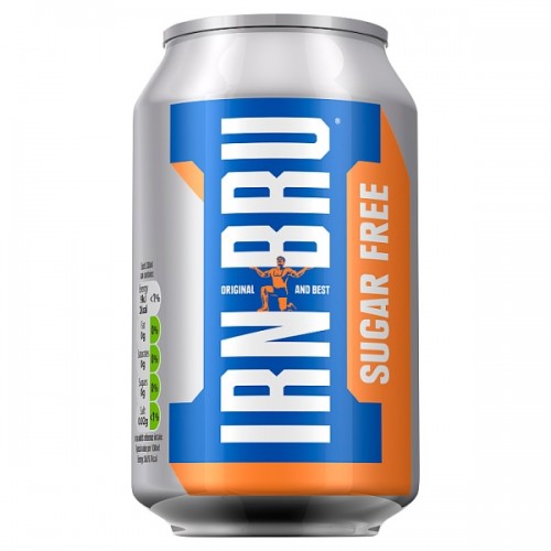 IRN-BRU Sugar Free 330ml Cans Case of 24