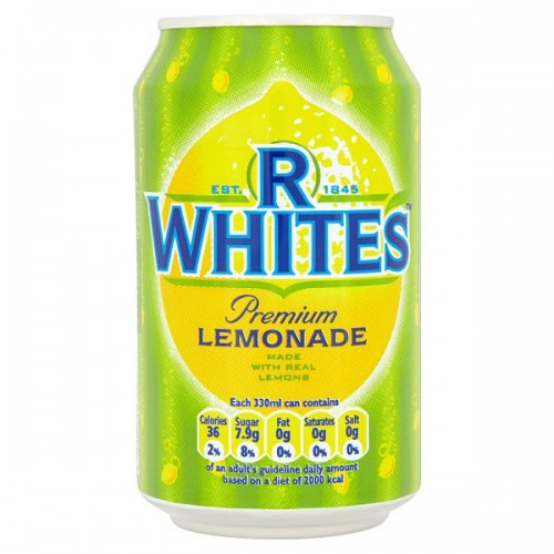 R Whites Premium Lemonade 330ml Case of 24