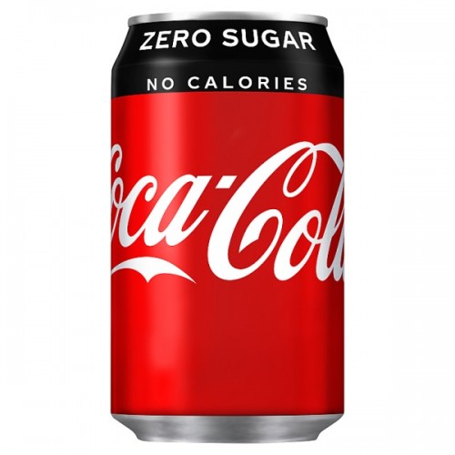 Coca-Cola Zero Sugar Coke 330ml Case 24 x cans