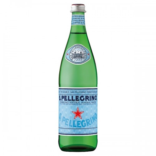 San Pellegrino Sparkling Natural Mineral Water Glass 750ml Case of 12