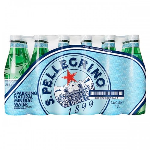 San Pellegrino Sparkling Natural Mineral Water 50cl Case 24
